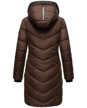 Marikoo Armasa lange Damen Winter Steppjacke Dunkel Schoko Größe XS - Gr. XS
