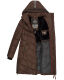 Marikoo Armasa lange Damen Winter Steppjacke Dunkel Schoko Größe XS - Gr. XS