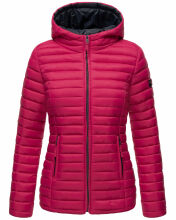 Marikoo Asraa Damen Übergangsjacke Steppjacke Fuchsia Größe L - Gr. 40
