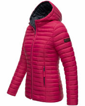 Marikoo Asraa Damen Übergangsjacke Steppjacke Fuchsia Größe L - Gr. 40