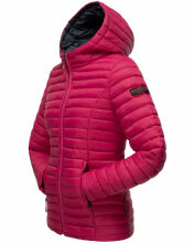 Marikoo Asraa Damen Übergangsjacke Steppjacke Fuchsia Größe L - Gr. 40