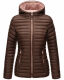 Marikoo Asraa Damen Übergangsjacke Steppjacke Dunkel Schoko Größe M - Gr. 38