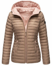 Marikoo Asraa Damen Übergangsjacke Steppjacke Taupe Größe M - Gr. 38