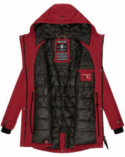 Navahoo Avrille Damen Parka Winterjacke mit Kapuze Blood Red Größe M - Gr. 38