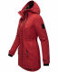 Navahoo Avrille Damen Parka Winterjacke mit Kapuze Blood Red Größe M - Gr. 38