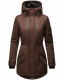 Navahoo Avrille Damen Parka Winterjacke mit Kapuze Dunkel Schoko Größe XS - Gr. 34