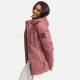 Marikoo Bikoo Damen gefütterte Winterjacke mit Teddyfell Terracotta Größe S - Gr. 36