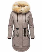 Navahoo Bombii ladies winter jacket long with faux fur  Größe L - Gr. 40