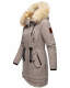 Navahoo Bombii ladies winter jacket long with faux fur  Größe L - Gr. 40