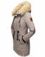 Navahoo Bombii ladies winter jacket long with faux fur  Größe L - Gr. 40