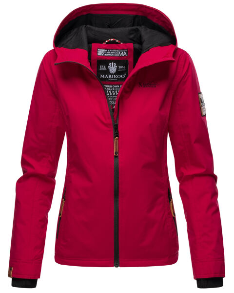 Marikoo Brombeere Damen Übergansjacke Frühlings Jacke Fuchsia Größe M - Gr. 38