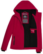 Marikoo Brombeere Damen &Uuml;bergangsjacke Fr&uuml;hlings Jacke Fuchsia Gr&ouml;&szlig;e M - Gr. 38