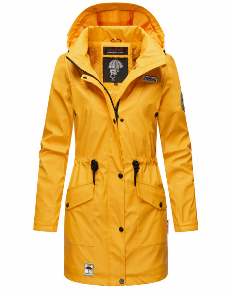 Navahoo Deike ladies rain jacket raincoat long teddy fur GroBe XS G 109 90