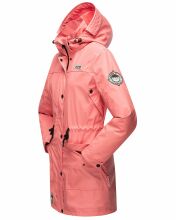 Navahoo Deike ladies rain jacket raincoat long teddy fur  Größe XS - Gr. 34
