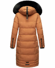 Navahoo Fahmiyaa Damen lange Winterjacke mit Kapuze Cinnamon Größe XS - Gr. 34