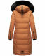 Navahoo Fahmiyaa Damen lange Winterjacke mit Kapuze Cinnamon Größe XS - Gr. 34