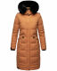 Navahoo Fahmiyaa Damen lange Winterjacke mit Kapuze Cinnamon Größe L - Gr. 40