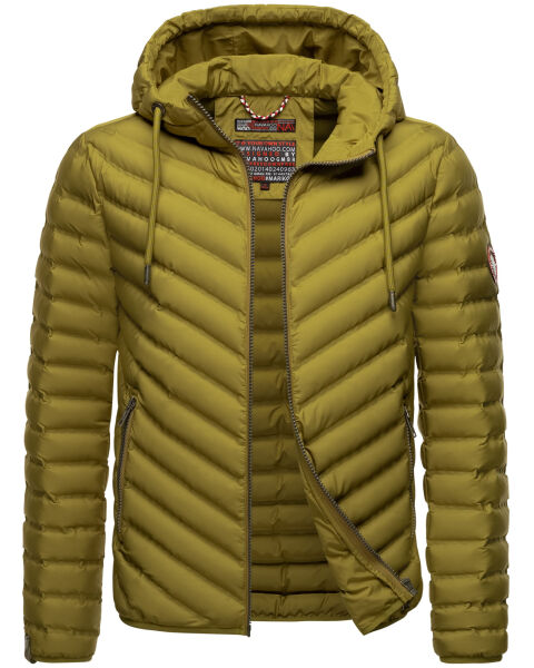 Navahoo Fey-Tun Herren Steppjacke Moos Grün Größe S - Gr. S