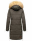 Navahoo Halina Damen Winter Steppmantel mit Kunstfell Anthrazit Größe XXL - Gr. 44