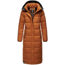 Navahoo Isalie Damen lange Winterjacke gesteppt Cinnamon Größe XS - Gr. 34