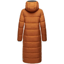 Navahoo Isalie Damen lange Winterjacke gesteppt Cinnamon Größe XS - Gr. 34