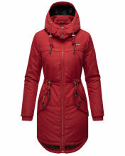 Marikoo Kamil Damen Parka Winterjacke mit Kapuze Blood Red Größe S - Gr. 36