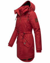 Marikoo Kamil Damen Parka Winterjacke mit Kapuze Blood Red Größe S - Gr. 36