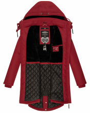 Marikoo Kamil Damen Parka Winterjacke mit Kapuze Blood Red Größe S - Gr. 36