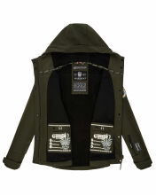 Marikoo Kleinezicke Damen Softshell Jacke Grün-Gr.L