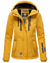 Marikoo Kleine Zicke Damen Softshell Fr&uuml;hling &Uuml;bergangs Jacke Amber Yellow Gr&ouml;&szlig;e L - Gr. 40