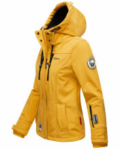Marikoo Kleine Zicke Damen Softshell Fr&uuml;hling &Uuml;bergangs Jacke Amber Yellow Gr&ouml;&szlig;e L - Gr. 40