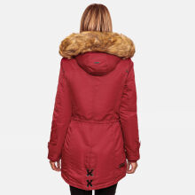 Navahoo LaViva warme Damen Winterjacke mit Teddyfell Blood Red Gr&ouml;&szlig;e S - Gr. 36