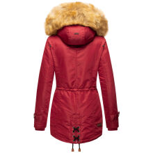 Navahoo LaViva warme Damen Winterjacke mit Teddyfell Blood Red Gr&ouml;&szlig;e S - Gr. 36
