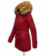 Marikoo La Viva Princess Damen Winterjacke mit Kapuze Blood Red Größe S - Gr. 36