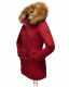 Marikoo La Viva Princess Damen Winterjacke mit Kapuze Blood Red Größe S - Gr. 36