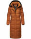 Navahoo Isalie Damen lange Winterjacke gesteppt Cinnamon Größe S - Gr. 36