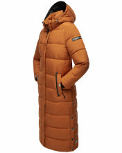 Navahoo Isalie Damen lange Winterjacke gesteppt Cinnamon Größe L - Gr. 40