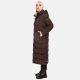 Navahoo Isalie Damen lange Winterjacke gesteppt Dark Choco Größe XL - Gr. 42