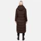 Navahoo Isalie Damen lange Winterjacke gesteppt Dark Choco Größe XL - Gr. 42