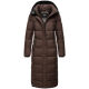 Navahoo Isalie Damen lange Winterjacke gesteppt Dark Choco Größe XL - Gr. 42