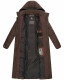 Navahoo Isalie Damen lange Winterjacke gesteppt Dark Choco Größe XL - Gr. 42