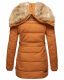 Marikoo warme Damen Steppmantel Winterjacke mit Kapuze Cinnamon Größe XS - Gr. 34