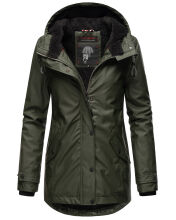 Navahoo Lindraa Damen Regenjacke Dunkel Olive Gr&ouml;&szlig;e XS - Gr. 34