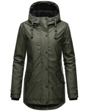 Navahoo Lindraa Damen Regenjacke Dunkel Olive Gr&ouml;&szlig;e XS - Gr. 34