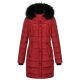 Navahoo Lotusblüte Princess Damen lange Winter Steppjacke Blood Red Größe S - Gr. 36