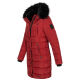 Navahoo Lotusblüte Princess Damen lange Winter Steppjacke Blood Red Größe S - Gr. 36