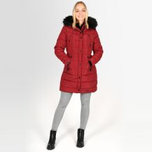 Navahoo Lotusblüte Princess Damen lange Winter Steppjacke Blood Red Größe XXL - Gr. 44