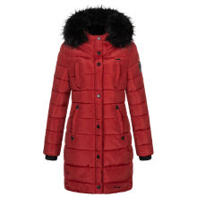 Navahoo Lotusblüte Princess Damen lange Winter Steppjacke Blood Red Größe XXL - Gr. 44