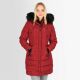 Navahoo Lotusblüte Princess Damen lange Winter Steppjacke Blood Red Größe XXL - Gr. 44