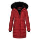 Navahoo Lotusblüte Princess Damen lange Winter Steppjacke Blood Red Größe XXL - Gr. 44